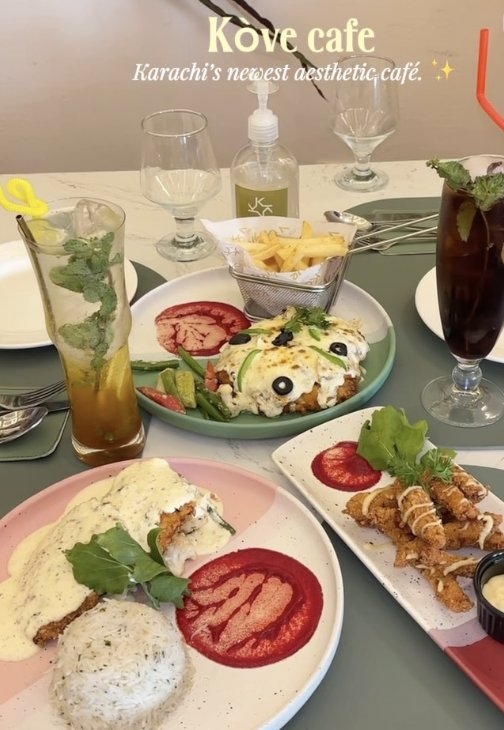 A table spread at Kóve